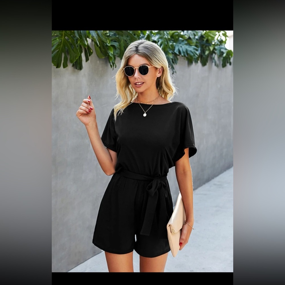 Black size medium romper